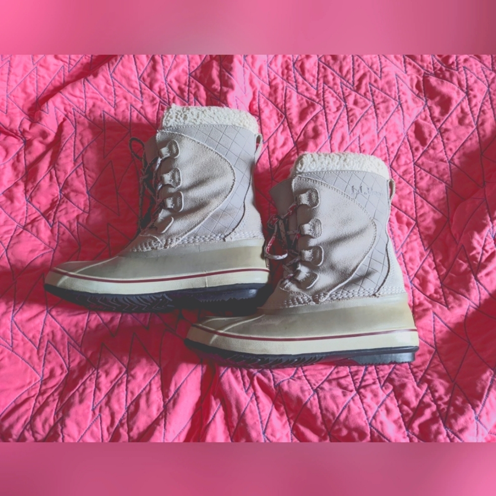 Womens LL Bean Snow Boots//Grey//Size 7/GUC